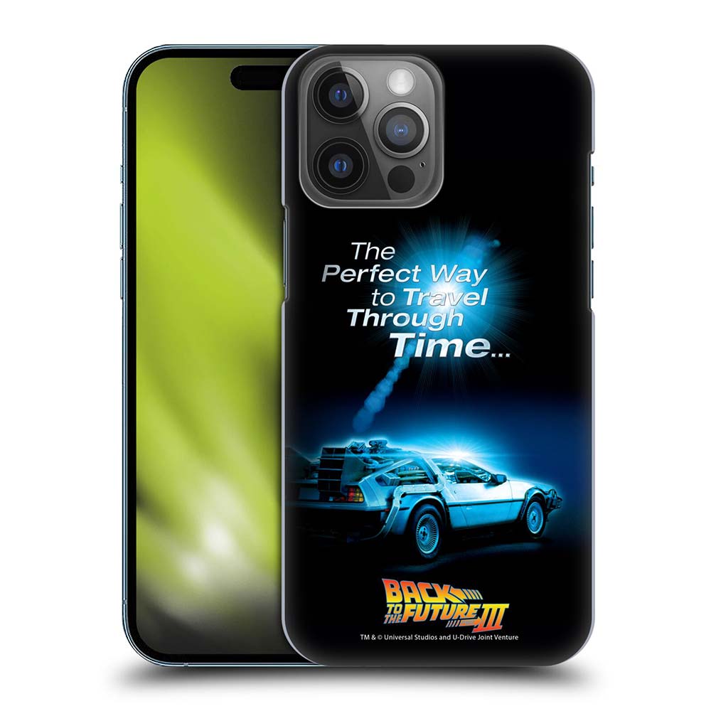 BACK TO THE FUTURE バックトゥザフューチャー (「BTTF2」 35周年 ) - III Key Art / Time Travel ハード case / Apple iPhoneケース - PGS
